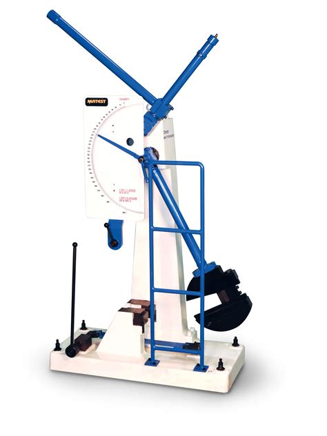 Mechanical Pendulum Impact Tester services|pendulum hit with a hammer.